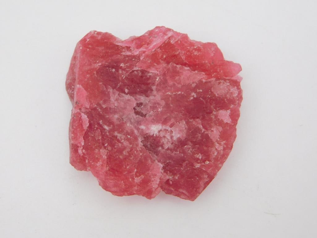 GEM RHODONITE 105 CARATS ROCK STONE LAPIDARY SPECIMEN: GEM RHODONITE 105 CARATS ROCK STONE LAPIDARY SPECIMEN