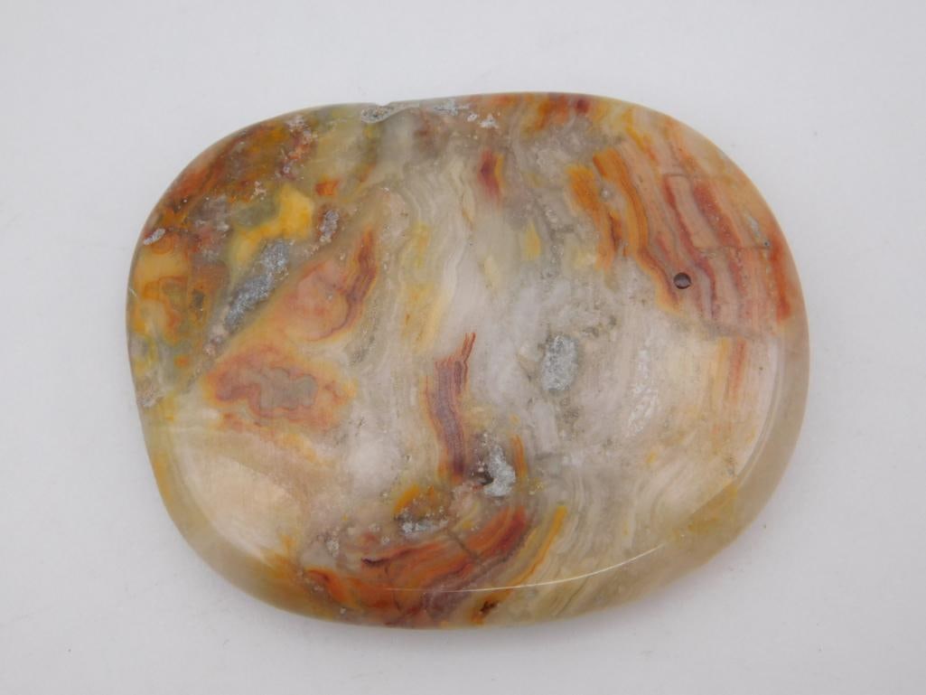 MEXICAN LACE AGATE ROCK STONE LAPIDARY SPECIMEN: MEXICAN LACE AGATE ROCK STONE LAPIDARY SPECIMEN