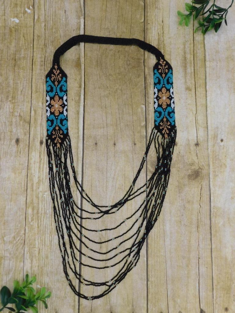 SEED BEAD NECKLACE ROCK STONE LAPIDARY SPECIMEN: SEED BEAD NECKLACE ROCK STONE LAPIDARY SPECIMEN