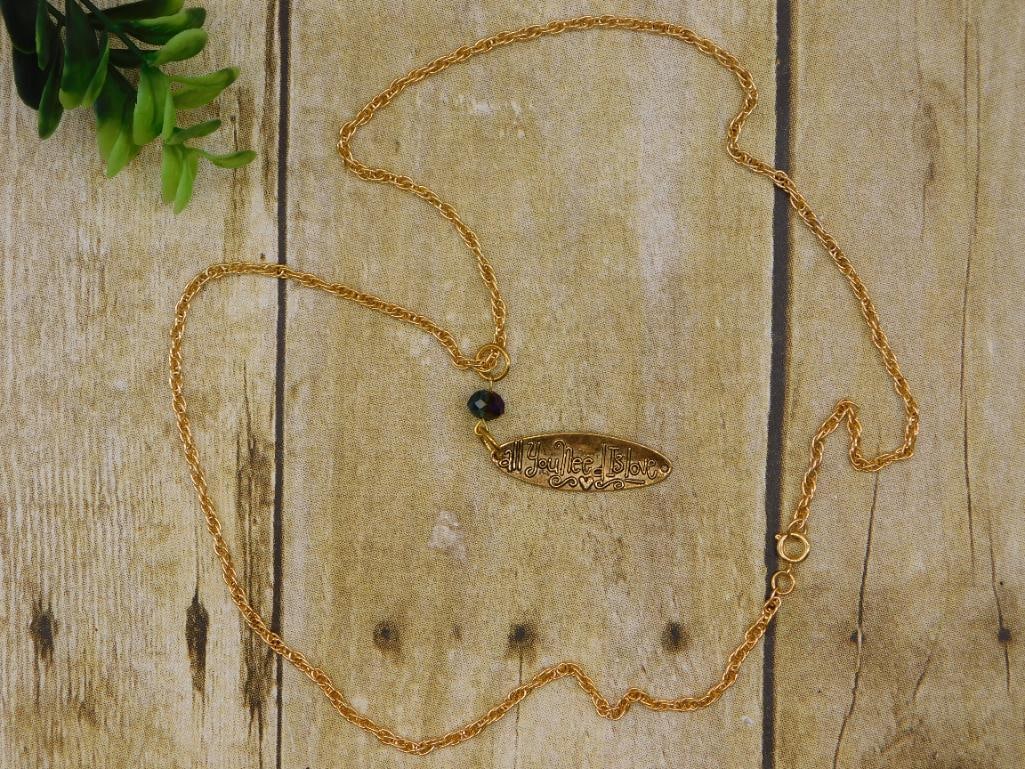 ALL YOU NEED IS LOVE NECKLACE: ALL YOU NEED IS LOVE NECKLACE