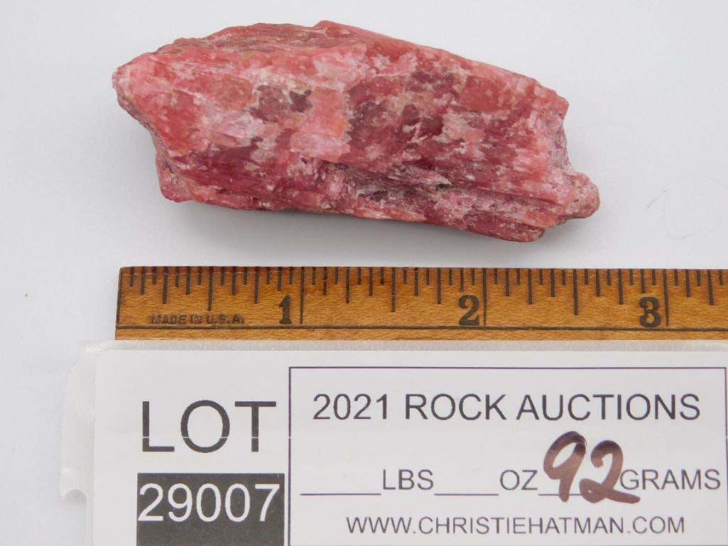 GEM RHODONITE ROCK STONE LAPIDARY SPECIMEN - 2