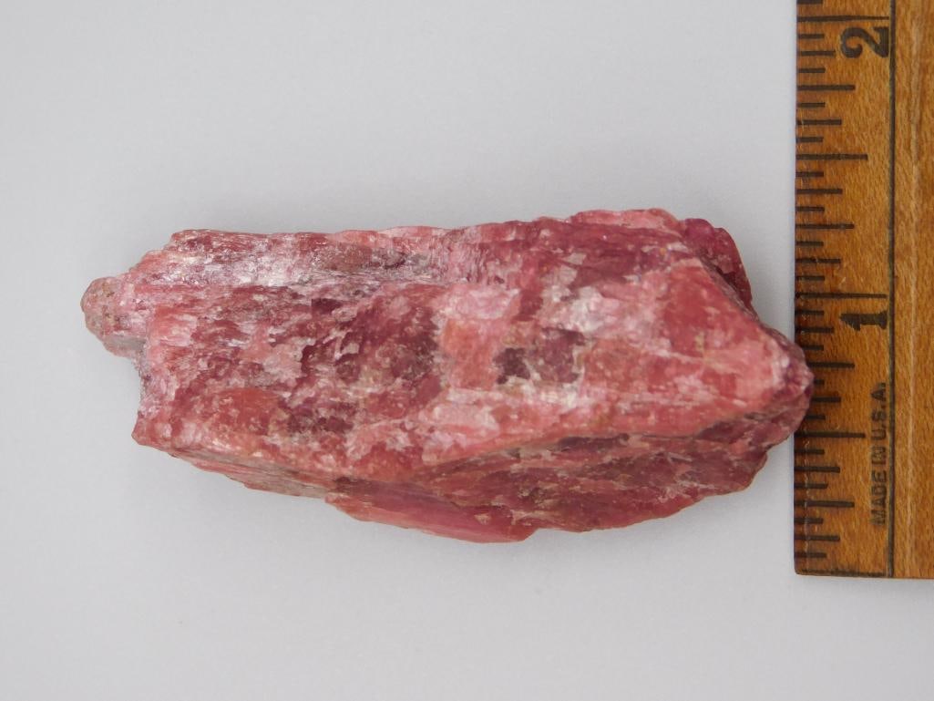 GEM RHODONITE ROCK STONE LAPIDARY SPECIMEN - 3