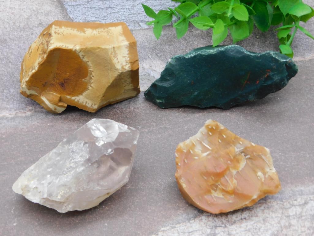 MIXED LOT ROCK STONE LAPIDARY SPECIMEN: MIXED LOT ROCK STONE LAPIDARY SPECIMEN