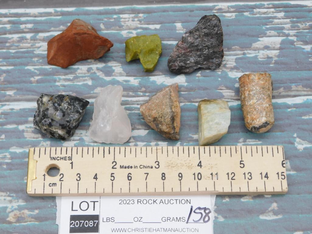 MIXED ROUGH ROCK ROCK STONE LAPIDARY SPECIMEN - 2