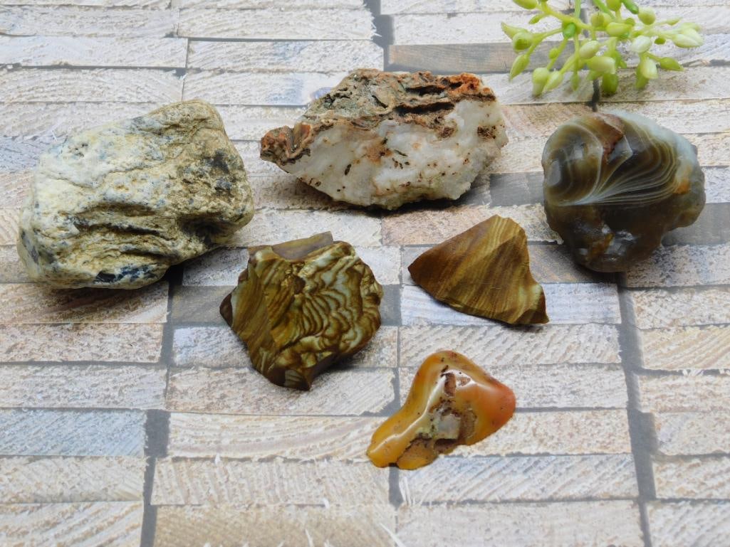 MIXED ROUGH ROCK ROCK STONE LAPIDARY SPECIMEN - 2