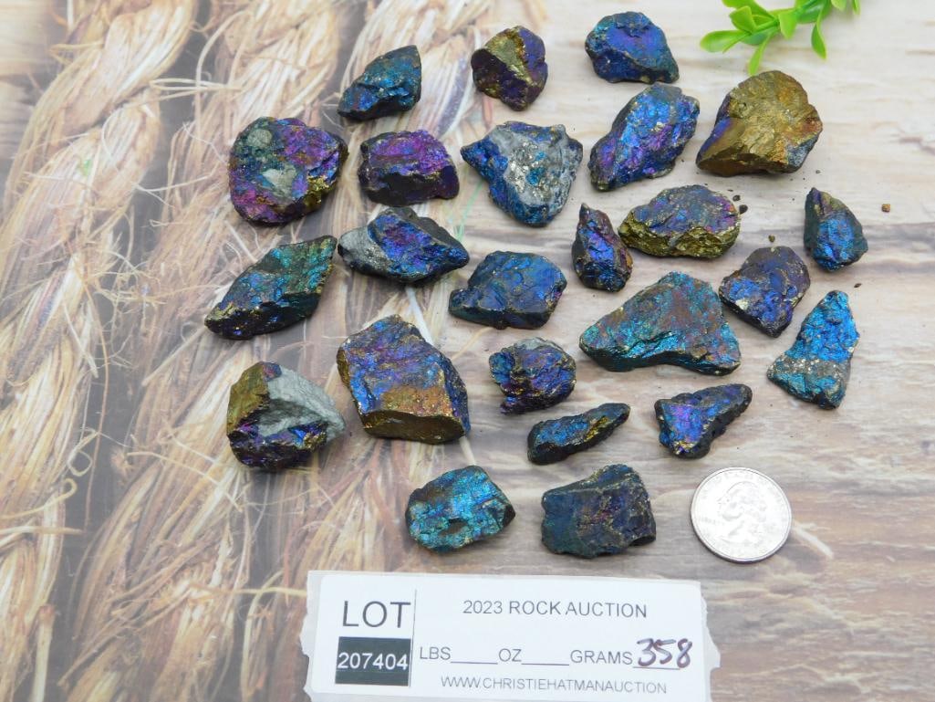 PEACOCK ORE ROCK STONE LAPIDARY SPECIMEN - 3