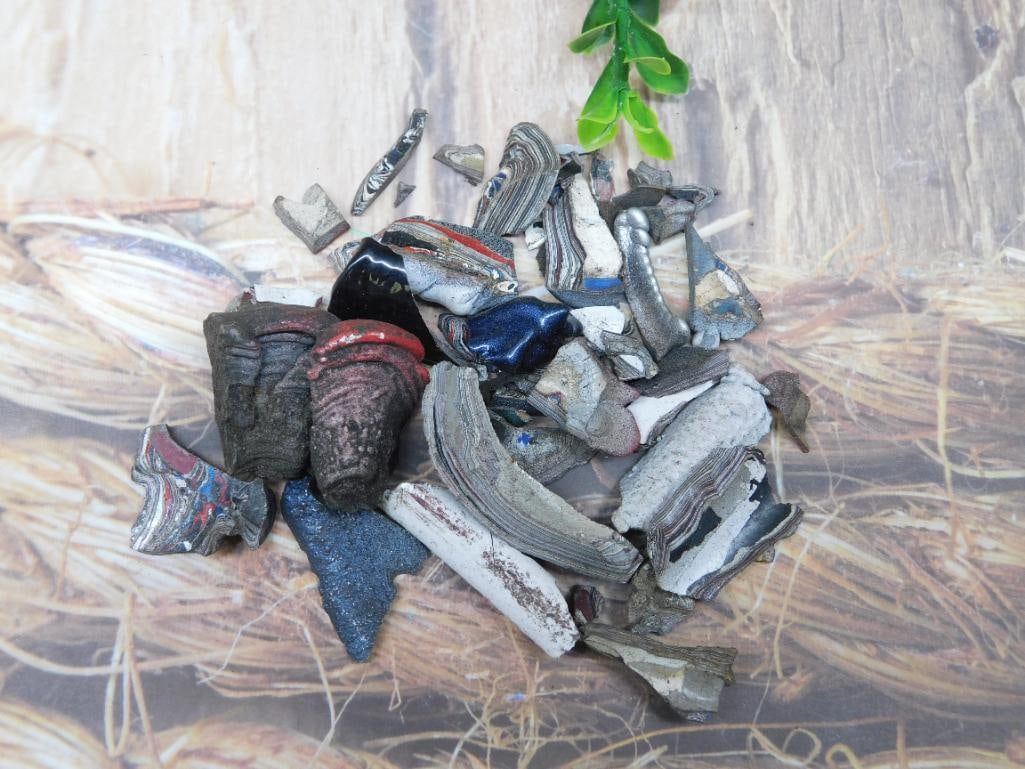 FORDITE MOTOR CITY AGATE ROCK STONE LAPIDARY SPECIMEN: FORDITE MOTOR CITY AGATE ROCK STONE LAPIDARY SPECIMEN