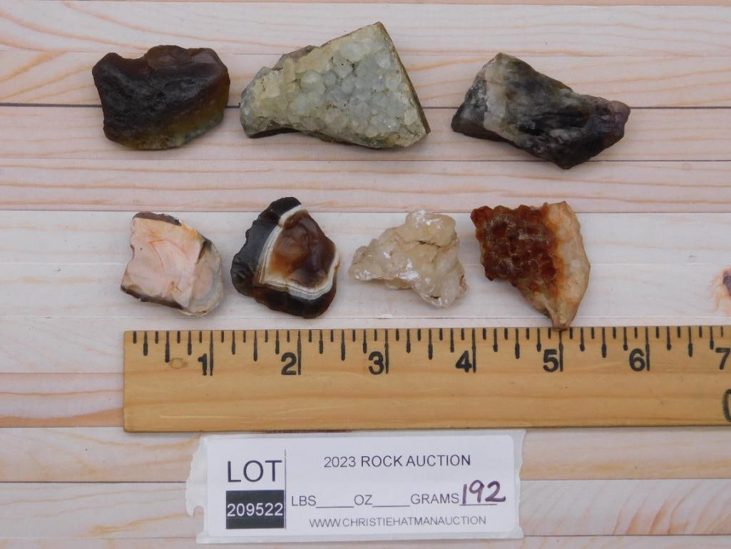 MIXED ROUGH ROCK ROCK STONE LAPIDARY SPECIMEN - 2