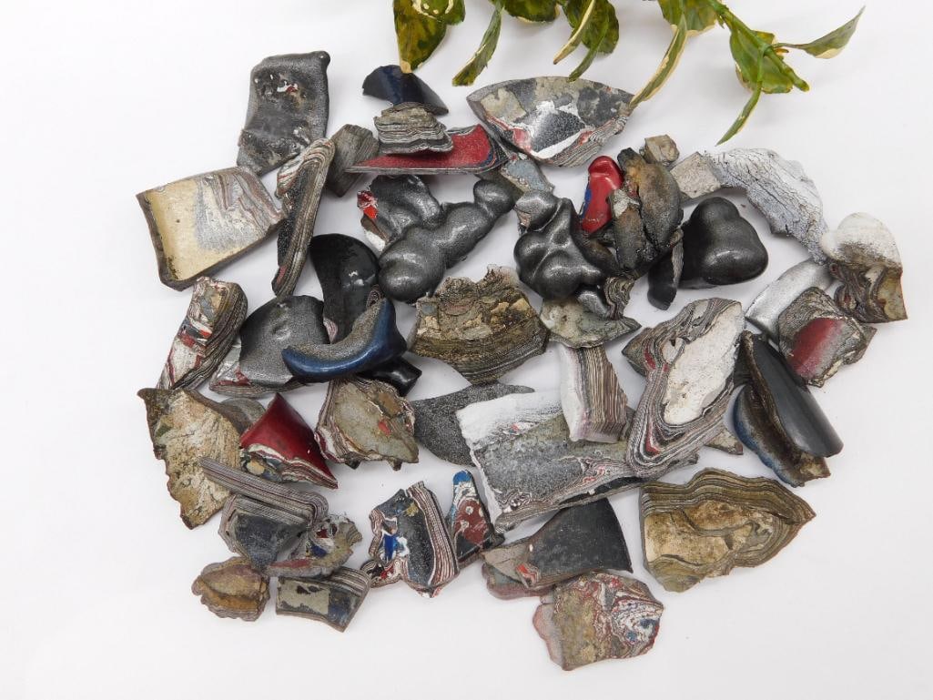 FORDITE MOTOR CITY AGATE ROCK STONE LAPIDARY SPECIMEN: FORDITE MOTOR CITY AGATE ROCK STONE LAPIDARY SPECIMEN