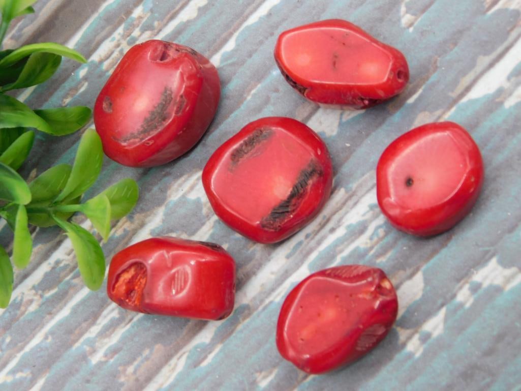 RED CORAL ROCK STONE LAPIDARY SPECIMEN: RED CORAL ROCK STONE LAPIDARY SPECIMEN