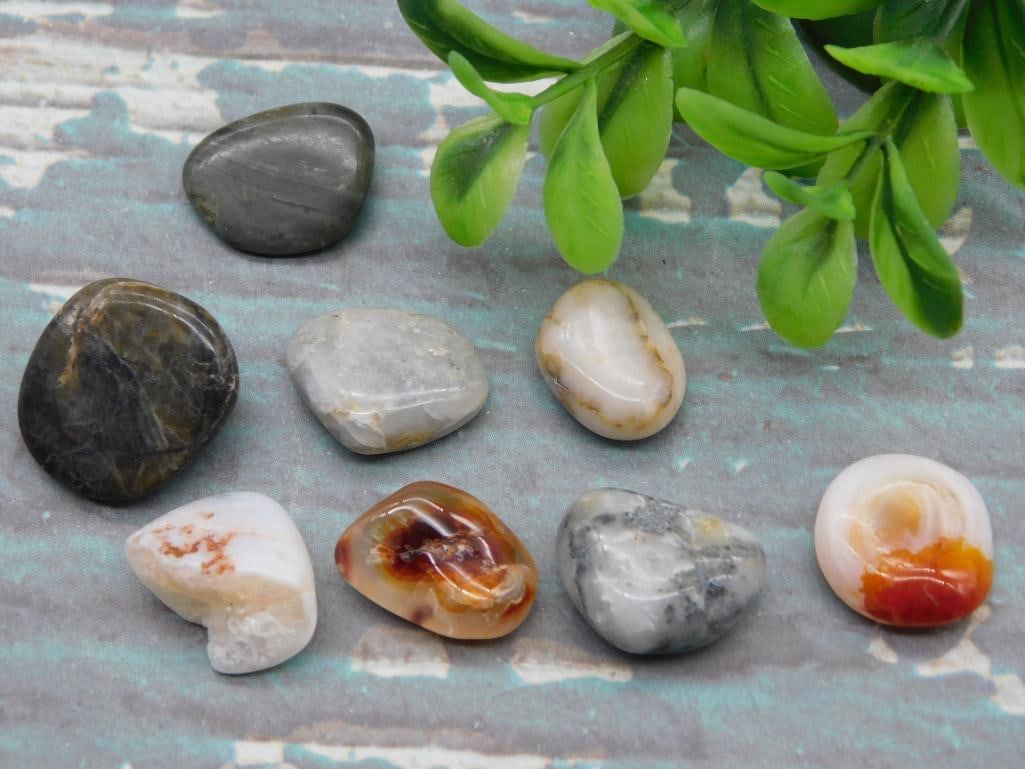 MIXED LOT ROCK STONE LAPIDARY SPECIMEN: MIXED LOT ROCK STONE LAPIDARY SPECIMEN