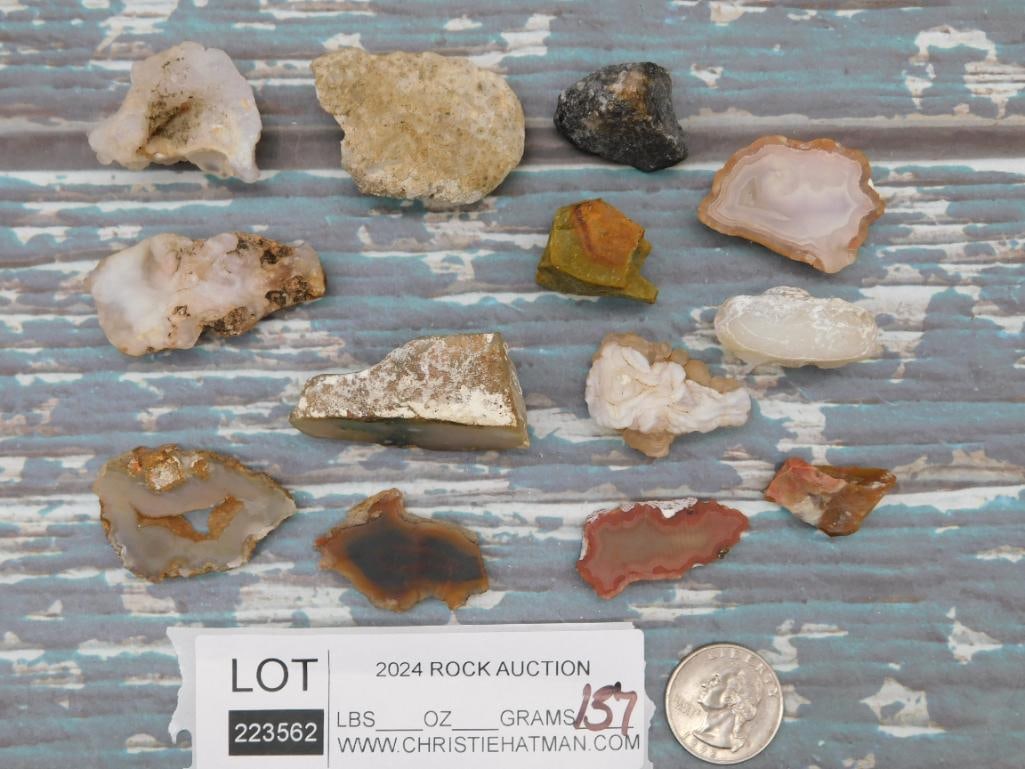 MIXED ROUGH LOT ROCK STONE LAPIDARY SPECIMEN - 2