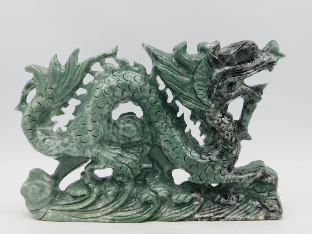 PERPENTINE DRAGON SCULPTURE ROCK STONE LAPIDARY SPECIMEN (1 of 3)