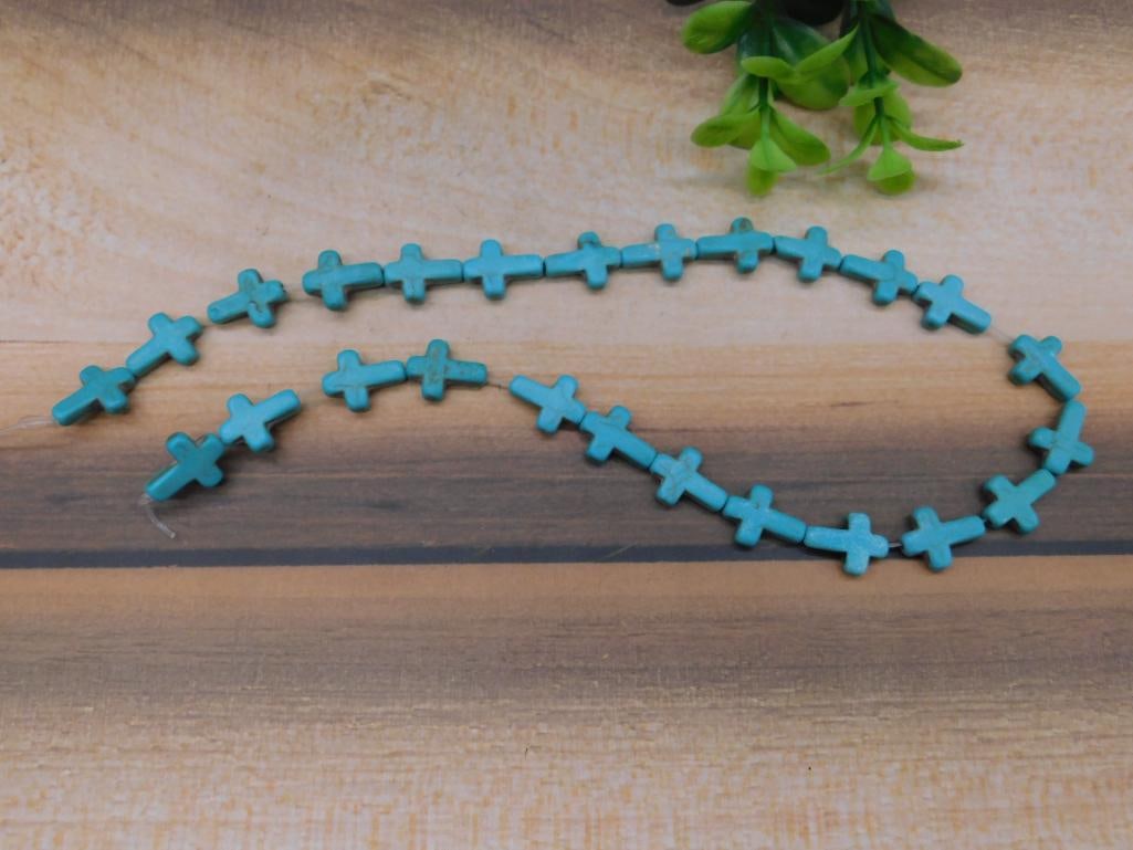 STONE CROSS BEADS ROCK STONE LAPIDARY SPECIMEN: STONE CROSS BEADS ROCK STONE LAPIDARY SPECIMEN