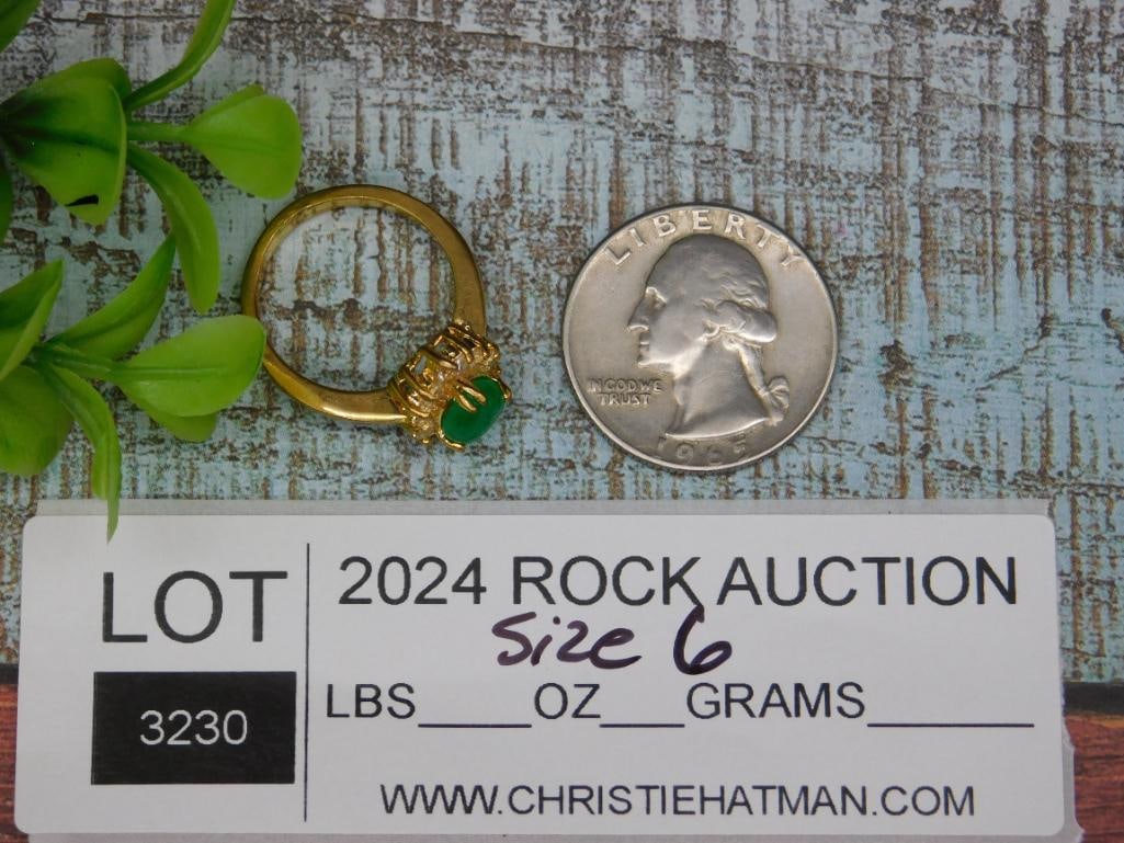 STONE RING ROCK STONE LAPIDARY SPECIMEN - 2