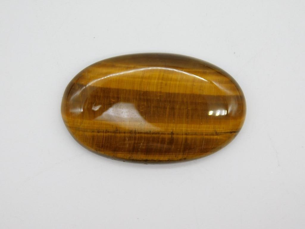 TIGER EYE CABOCHON ROCK STONE LAPIDARY SPECIMEN: TIGER EYE CABOCHON ROCK STONE LAPIDARY SPECIMEN