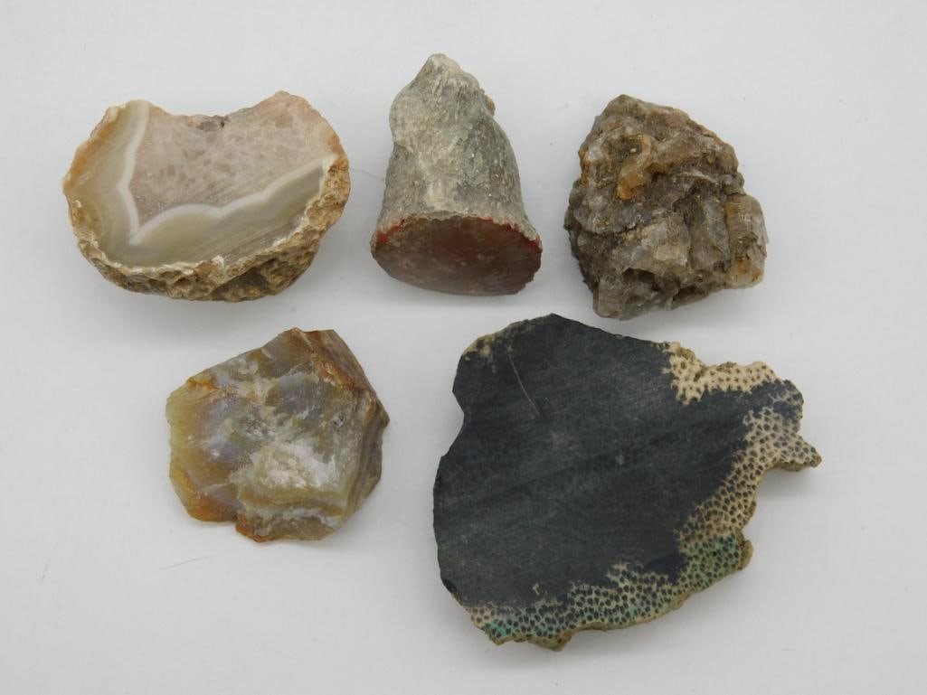 MIXED ROCK STONE LAPIDARY SPECIMEN: MIXED ROCK STONE LAPIDARY SPECIMEN