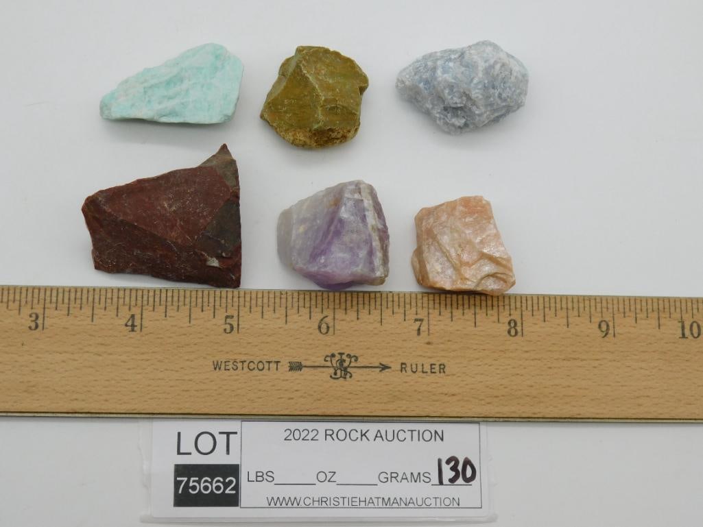 MIXED ROCK STONE LAPIDARY SPECIMEN - 2
