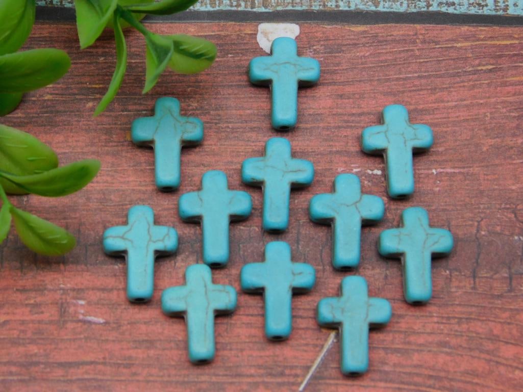 STONE CROSS BEADS ROCK STONE LAPIDARY SPECIMEN: STONE CROSS BEADS ROCK STONE LAPIDARY SPECIMEN