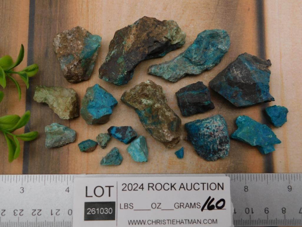 CHRYSOCOLLA ROCK STONE LAPIDARY SPECIMEN - 3