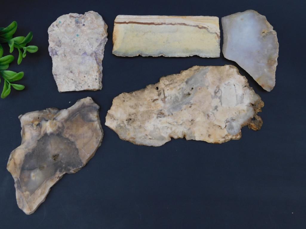 MIXED LOT ROCK STONE LAPIDARY SPECIMEN: MIXED LOT ROCK STONE LAPIDARY SPECIMEN