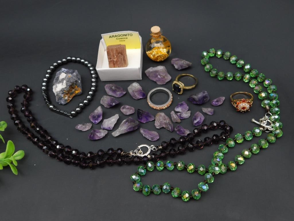 MIXED LOT ROCK STONE LAPIDARY SPECIMEN: MIXED LOT ROCK STONE LAPIDARY SPECIMEN