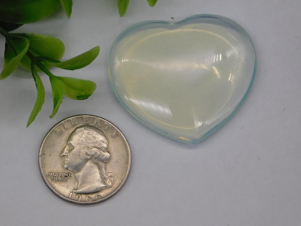 OPALITE HEART ROCK STONE LAPIDARY SPECIMEN - 2