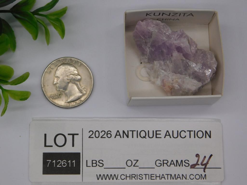 KUNZITE ROCK STONE LAPIDARY SPECIMEN - 2