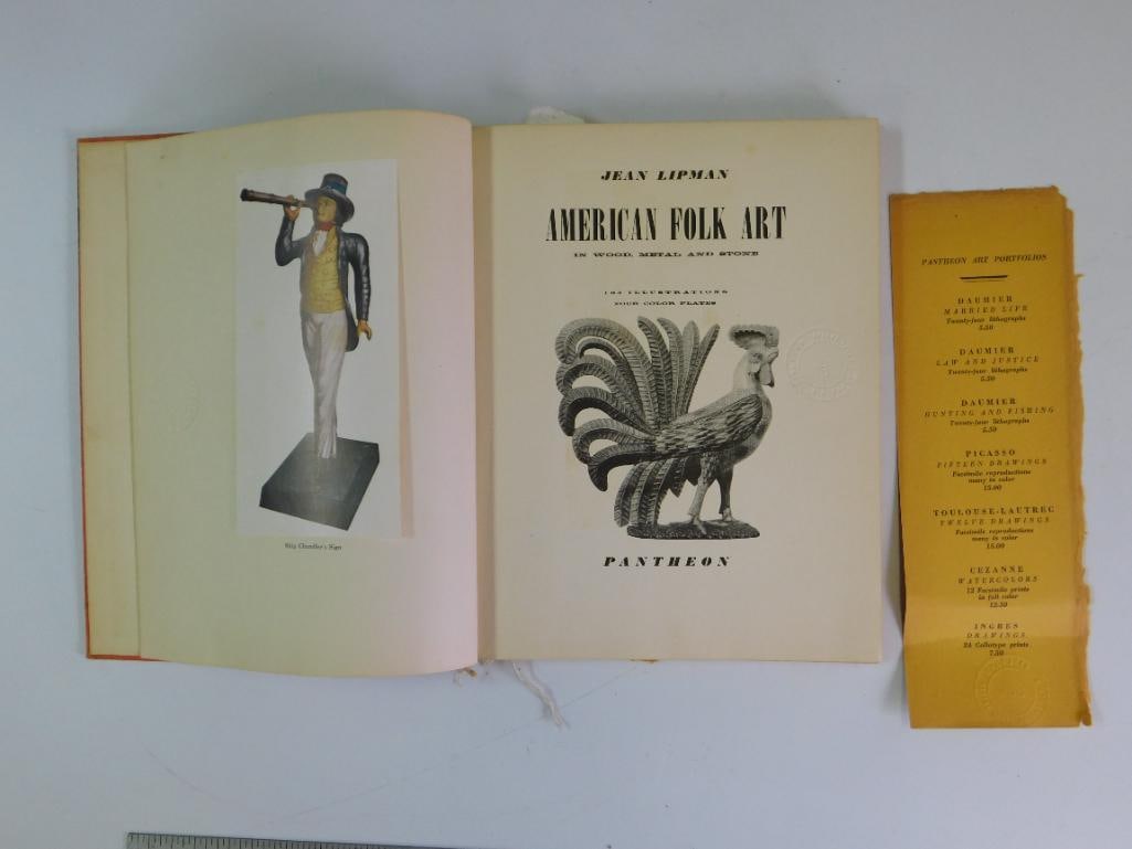1940 AMERICAN FOLK ART BOOK BY JEAN LIPMAN VINTAGE ANTIQUE: 1940 AMERICAN FOLK ART BOOK BY JEAN LIPMAN VINTAGE ANTIQUE