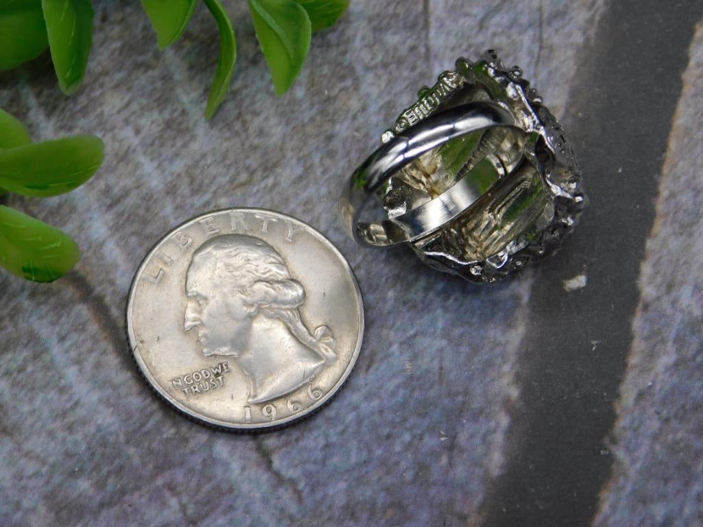 MALACHITE RING ROCK STONE LAPIDARY SPECIMEN - 2