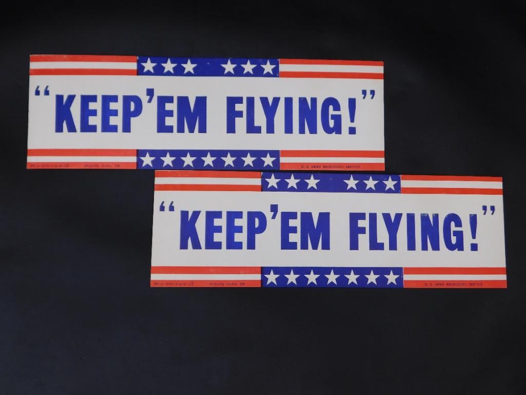 KEEP 'EM FLYING US ARMY RECRUITMENT SERVICES POSTERS: KEEP 'EM FLYING US ARMY RECRUITMENT SERVICES POSTERS