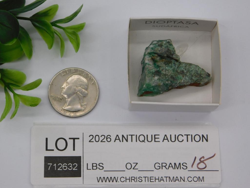 DIOPTASE ROCK STONE LAPIDARY SPECIMEN - 2