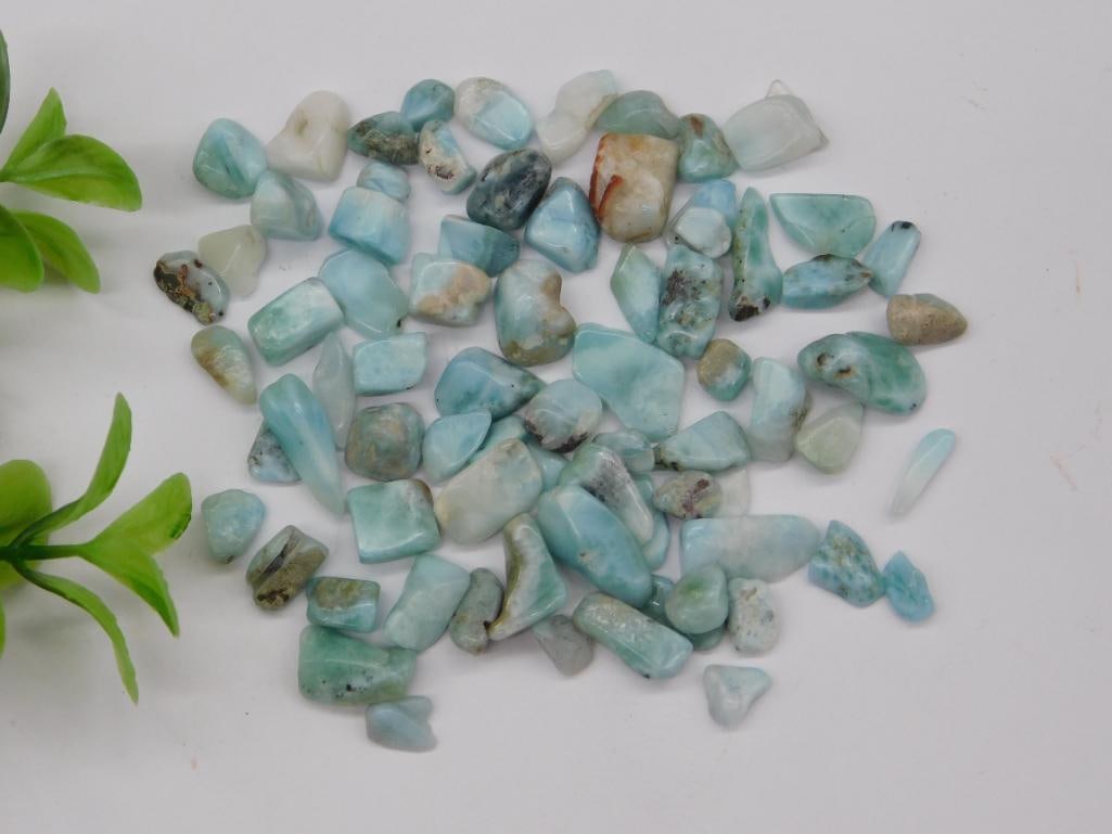 LARIMAR GEMSTONES ROCK STONE LAPIDARY SPECIMEN: LARIMAR GEMSTONES ROCK STONE LAPIDARY SPECIMEN