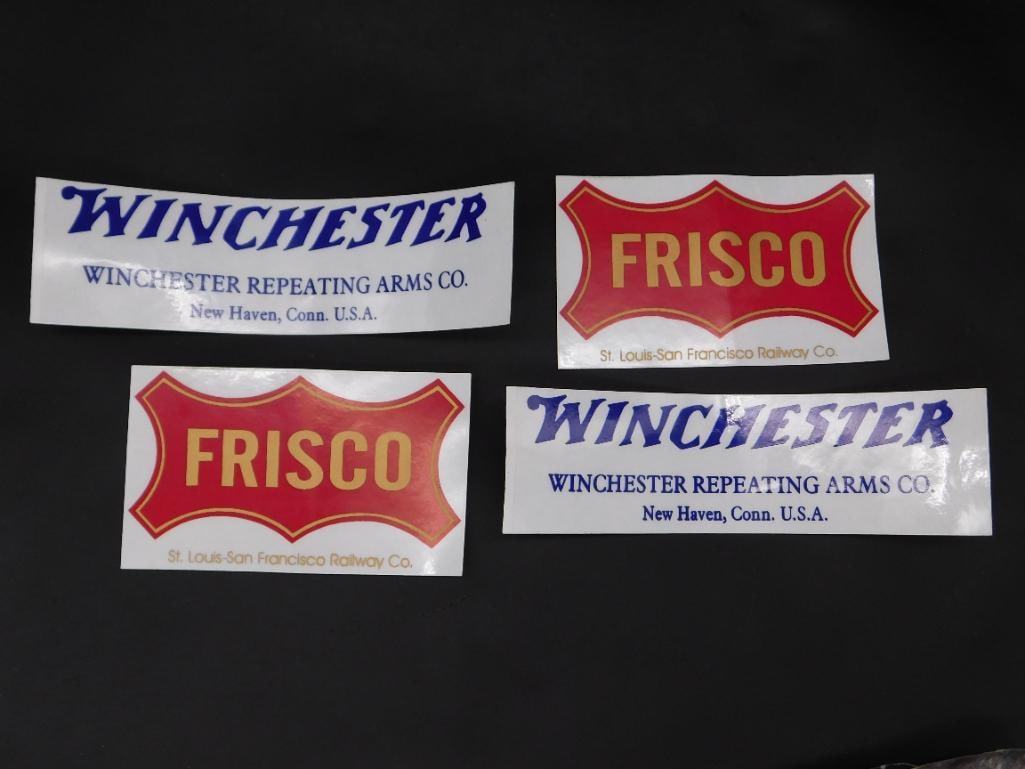 WINCHESTER AND FRISCO VINTAGE ADVERTISING POSTERS: WINCHESTER AND FRISCO VINTAGE ADVERTISING POSTERS