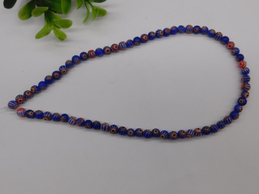 AFRICAN TRADE BEADS ROCK STONE LAPIDARY SPECIMEN: AFRICAN TRADE BEADS ROCK STONE LAPIDARY SPECIMEN