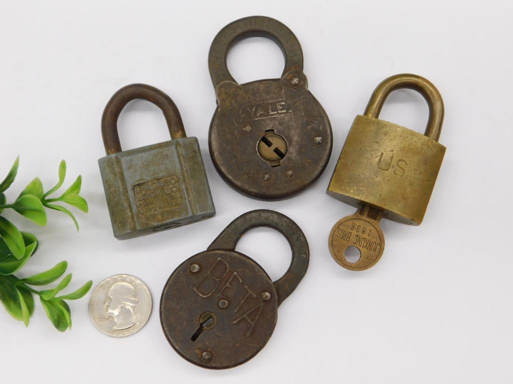 ANTIQUE PADLOCKS VINTAGE TOOLS - 2