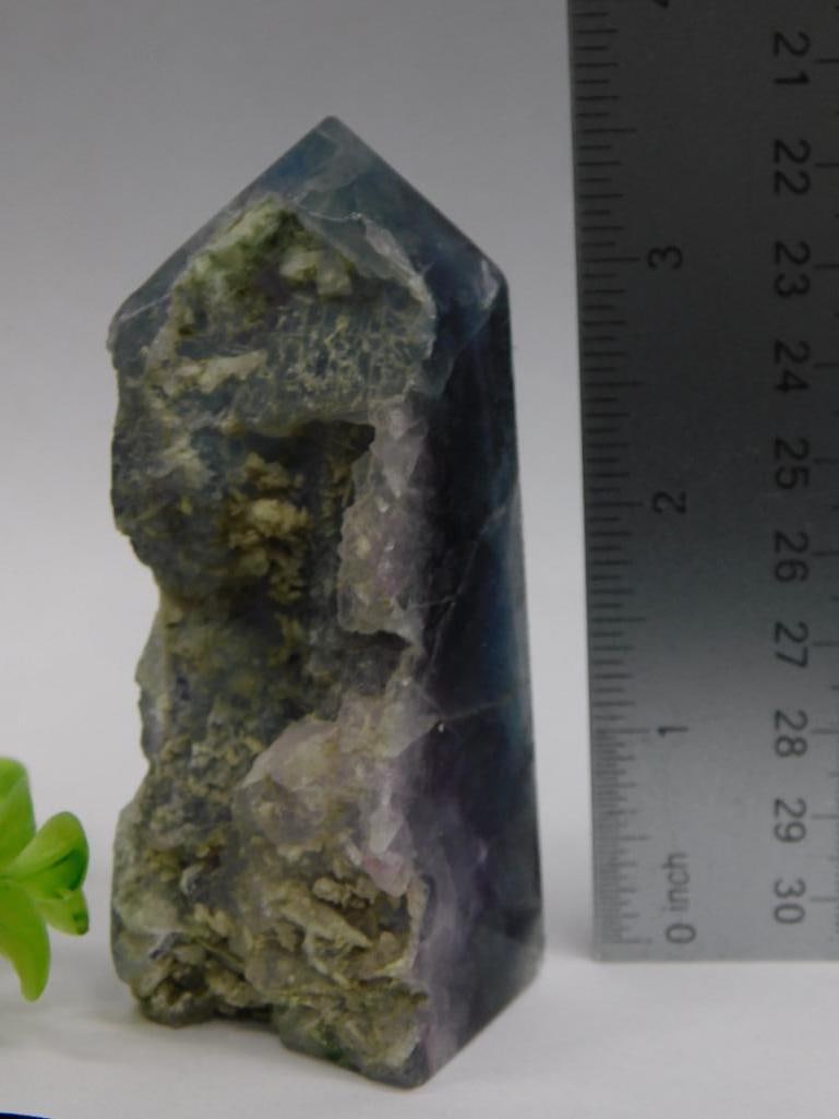 FLUORITE TOWER ROCK STONE LAPIDARY SPECIMEN - 2