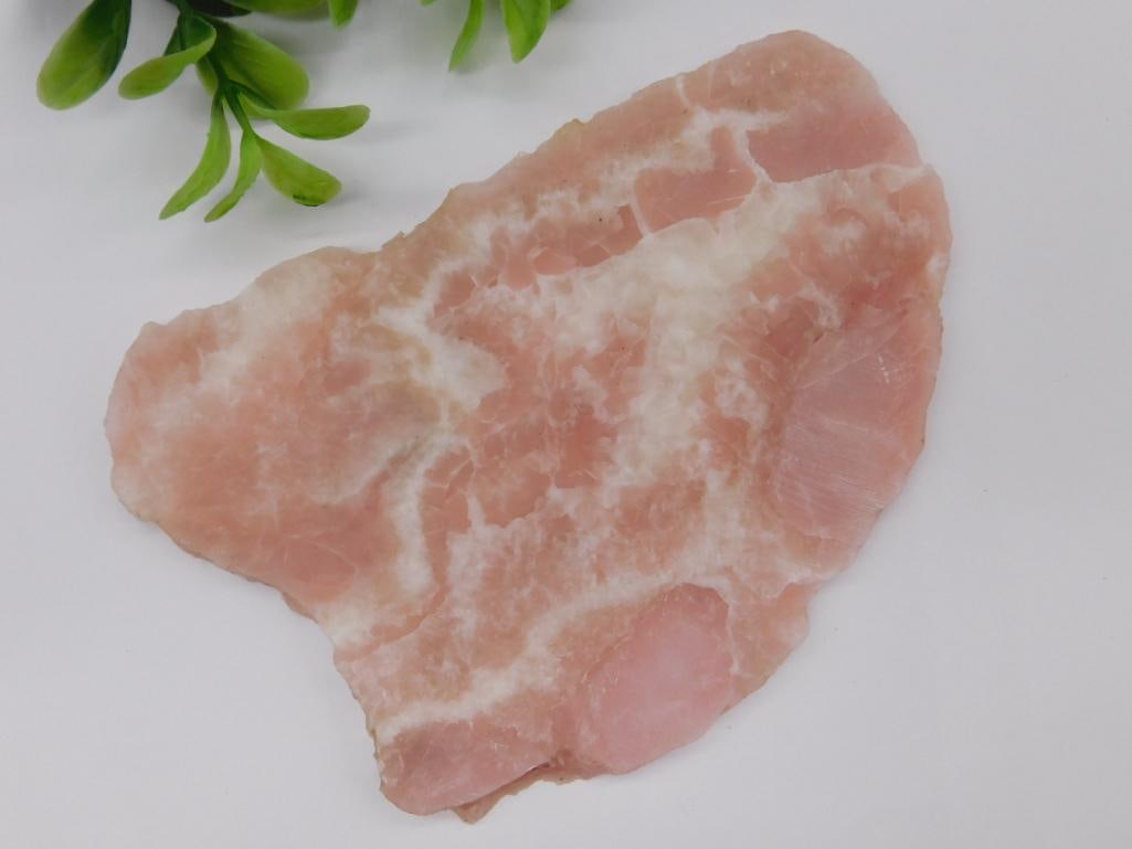 ROSE QUARTZ SLAB ROCK STONE LAPIDARY SPECIMEN: ROSE QUARTZ SLAB ROCK STONE LAPIDARY SPECIMEN