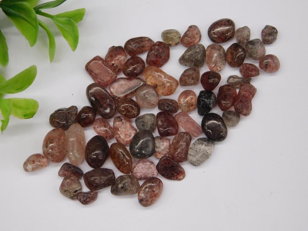 STRAWBERRY QUARTZ GEMSTONES ROCK STONE LAPIDARY SPECIMEN: STRAWBERRY QUARTZ GEMSTONES ROCK STONE LAPIDARY SPECIMEN