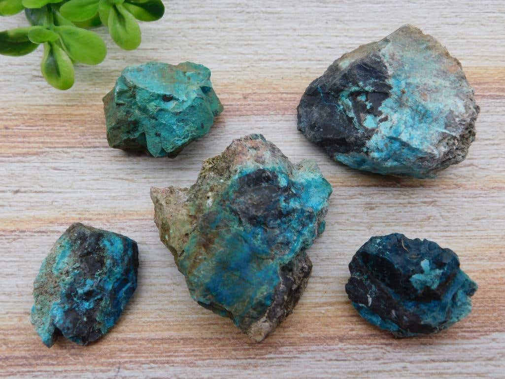 CHRYSOCOLLA ROCK STONE LAPIDARY SPECIMEN (1 of 2)