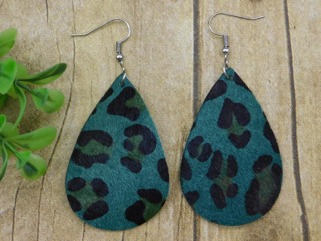 LEOPARD PRINT EARRINGS: LEOPARD PRINT EARRINGS