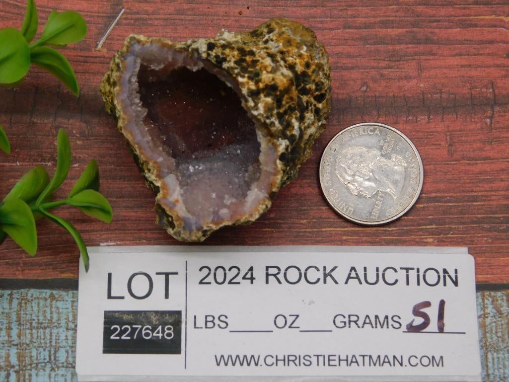 CAVE GEODE ROCK STONE LAPIDARY SPECIMEN - 3