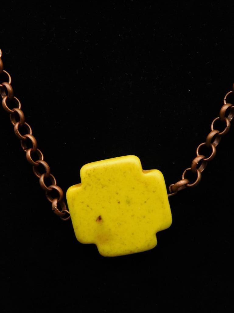 GENUINE STONE PENDANT ON CHAIN NECKLACE ROCK STONE LAPIDARY SPECIMEN: GENUINE STONE PENDANT ON CHAIN NECKLACE ROCK STONE LAPIDARY SPECIMEN