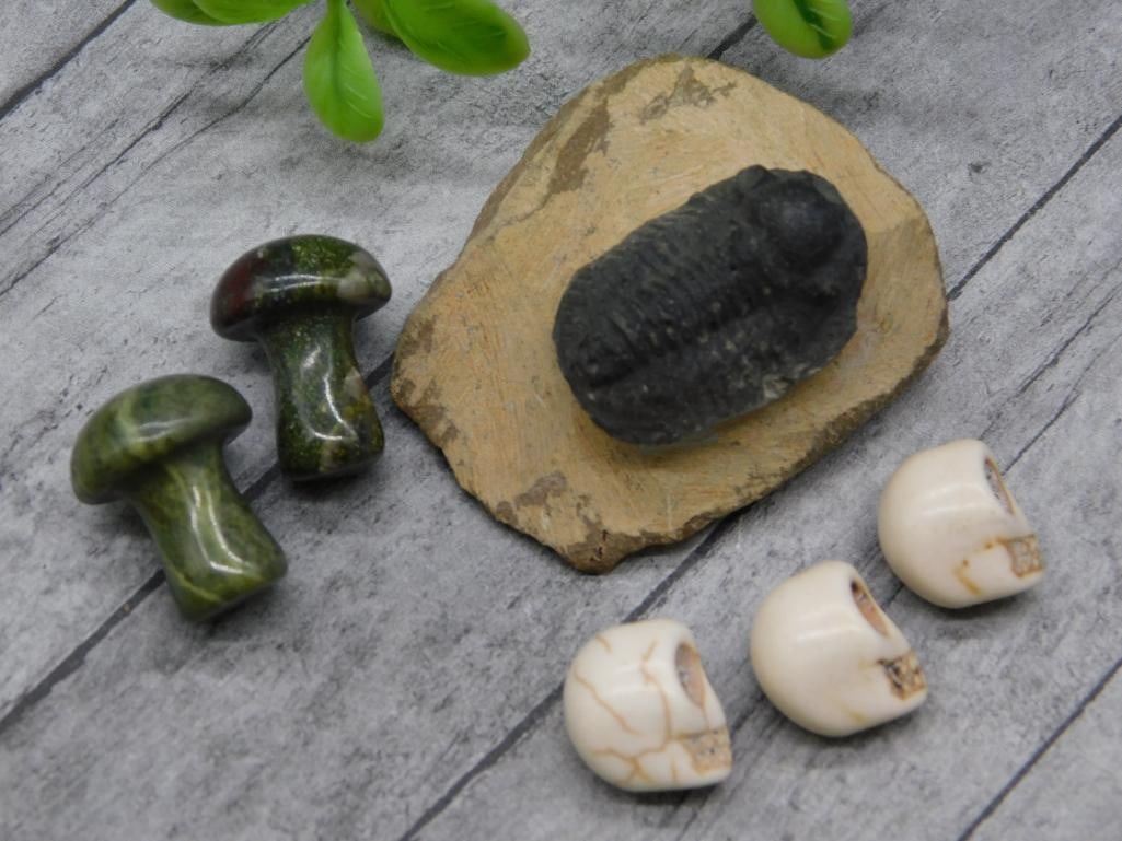 MIXED LOT ROCK STONE LAPIDARY SPECIMEN: MIXED LOT ROCK STONE LAPIDARY SPECIMEN