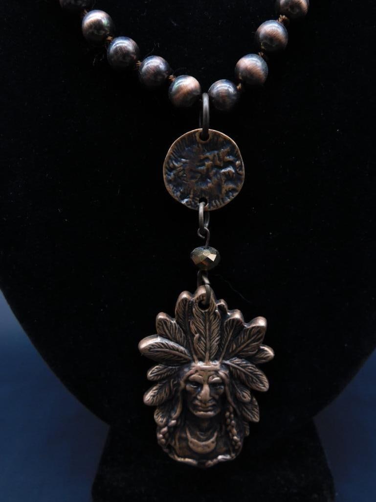 CHIEF PENDANT ON CHAIN NECKLACE (1 of 3)