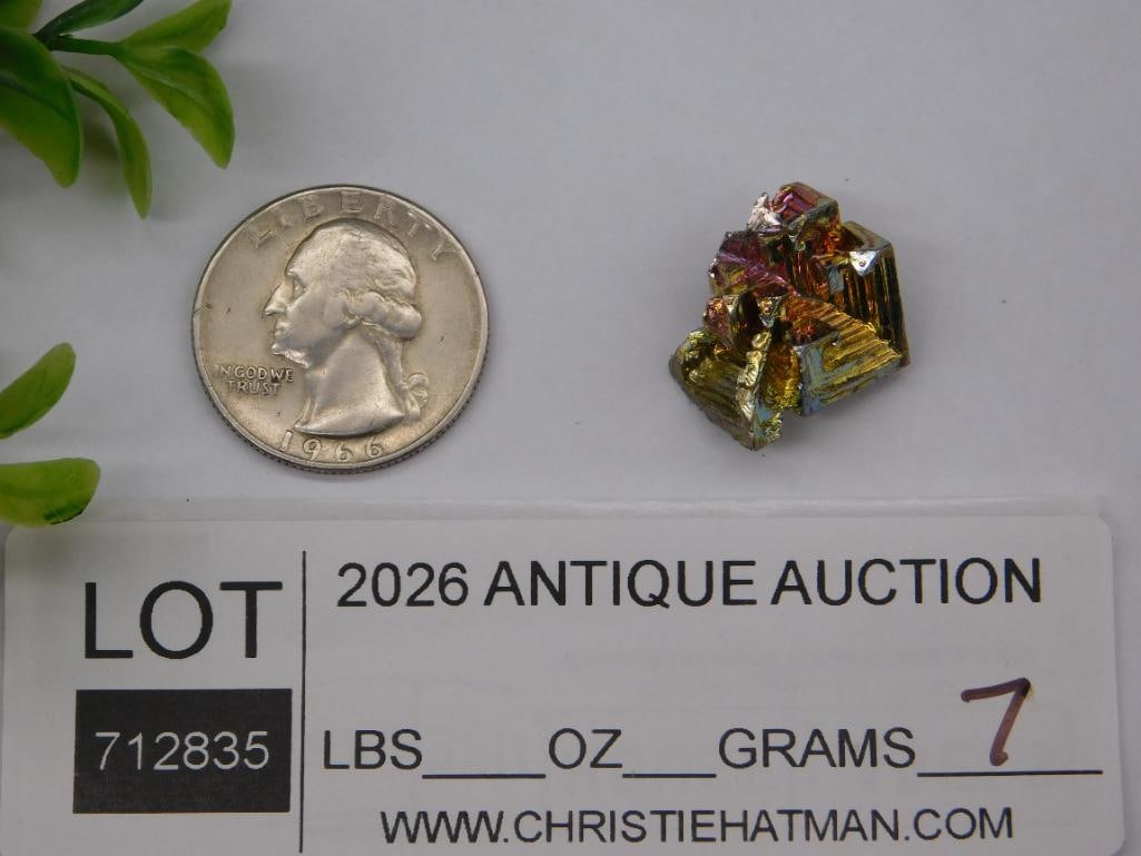 BISMUTH ROCK STONE LAPIDARY SPECIMEN - 2