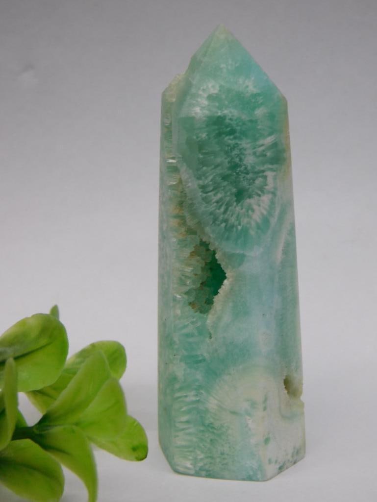 BLUE ARAGONITE TOWER ROCK STONE LAPIDARY SPECIMEN (1 of 3)