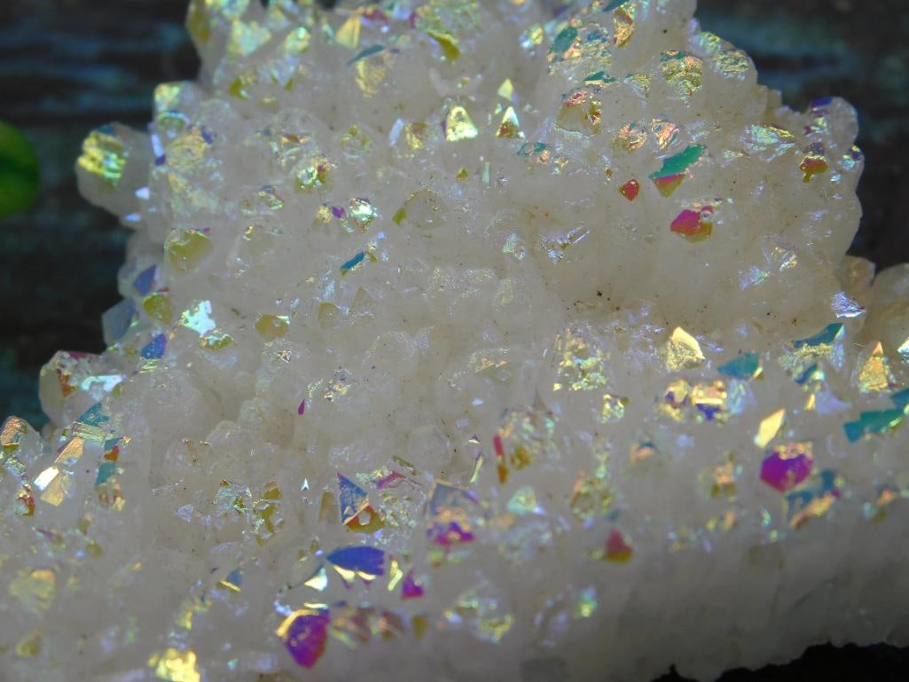 Quartz Cluster With Iridescent Coating - 2