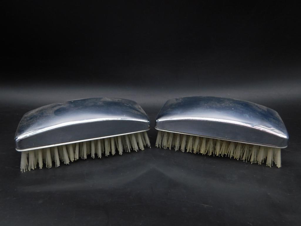 SILVER-TONE BRUSHES VINTAGE ANTIQUE: SILVER-TONE BRUSHES VINTAGE ANTIQUE