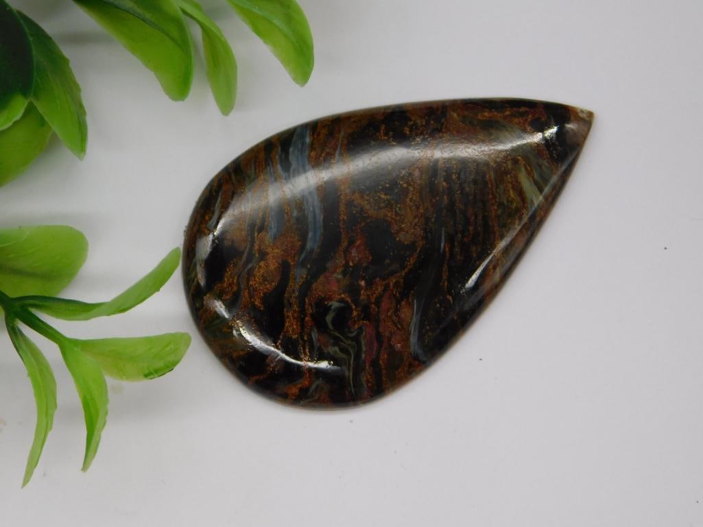 PIETERSITE CABOCHON ROCK STONE LAPIDARY SPECIMEN (1 of 2)